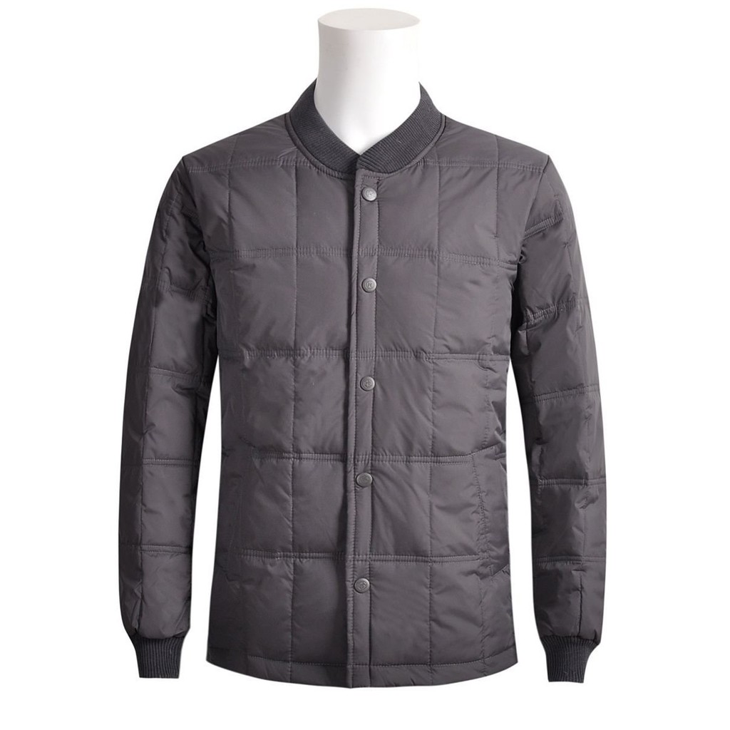 【ASDF】臺灣出貨 免運 薄款羽絨男 爸爸中老年男士加厚羽絨服男疊穿內膽輕便潮款白鴨絨輕薄羽絨服男 A0IP