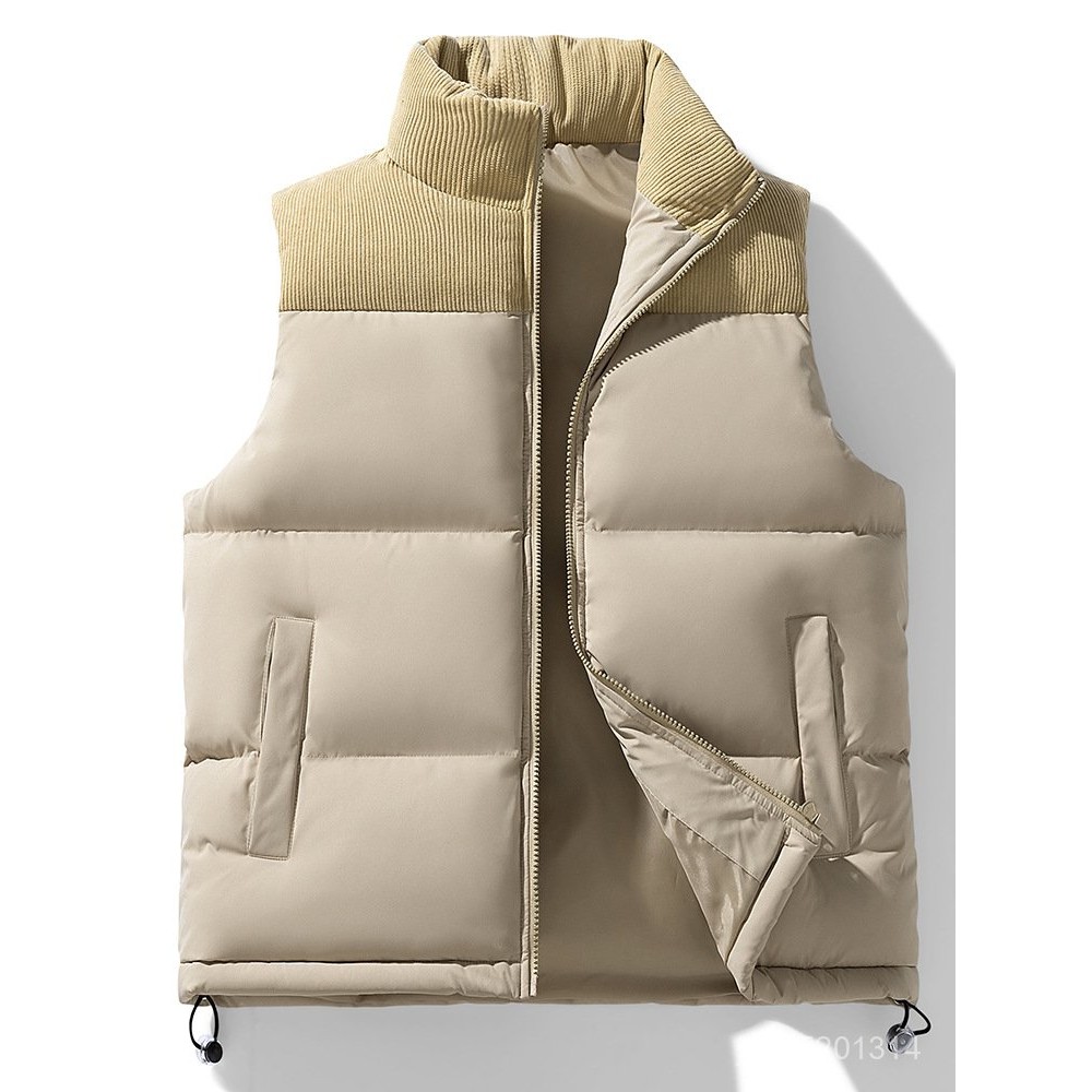 【MR.男先生】臺灣出貨 免運 馬甲男 秋冬季羽絨棉服馬甲男士加厚背心外套男女情侶寬鬆麵包服馬夾 HLLT