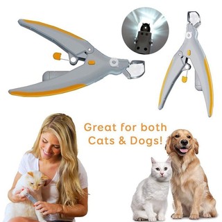 Professionals Pet Dog Cat Nail Clippers Trimmer With Led Lig