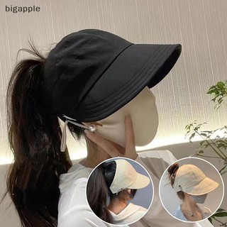 Foldable Wide Brim Ponytail For Women Anti UV Sun Shading H