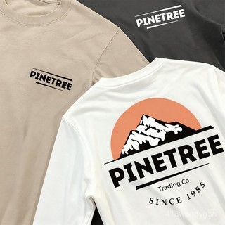 隔日達 Pinetree山脈長T 長袖 寬鬆 落肩 山脈LOGO長TEE 長袖上衣 打底衫 長袖T恤