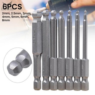 Socket Screwdriver Bit Hex Ball Long Shank Impact driver dri