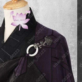 shan 復古蓮花袈裟扣銀勾玉環和尚法衣勾環僧服祖衣七衣曼衣搭衣釦 1126