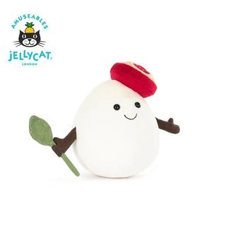 全新 Jellycat ｜莫札瑞拉起司 馬蘇里拉乳酪14公分 Amuseables Mozzarella
