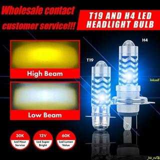 敏捷優選⚡H4/P15D/BA20D 30W LED寶石藍機車前照燈燈泡1000LM 6000KHi/LO光