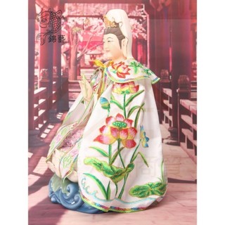 yu0免運 南海觀世音菩薩神像千手觀音披風神明雪衣神衣蓮花佛像神袍披肩 yu0