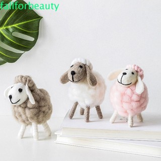 Mini Felt Sheep Figurines Handmade Party Supplies Statue Min