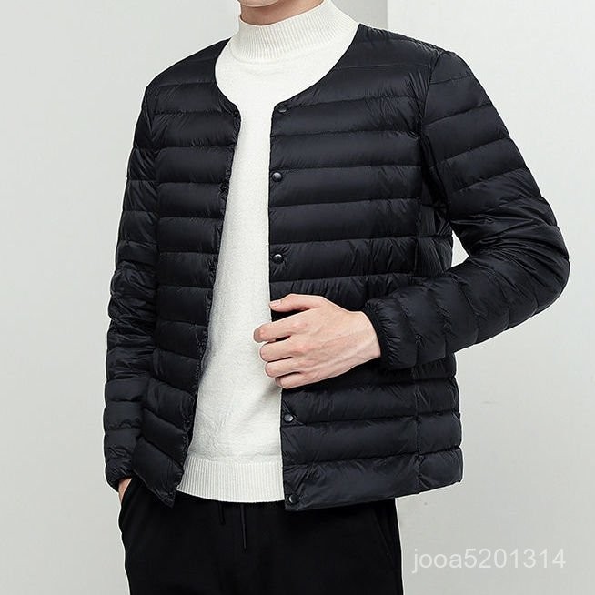 【MR.男先生】臺灣出貨 免運 男羽絨服 2023新款羽絨內膽男輕薄內穿秋冬季保暖潮帥氣打底內搭男士羽絨服 OLOZ