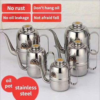 Oil Dispenser Oil Pot 304 Stainless Steel Large-capacity Spi