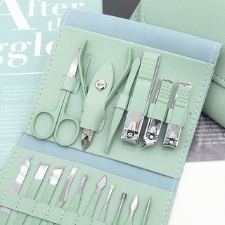 Manicure set Green Manicure Set Stainless Steel Nail Clipper