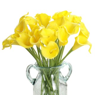 10 Pcs Artificial Calla Lily Heads Fake Flowers Bouquet for