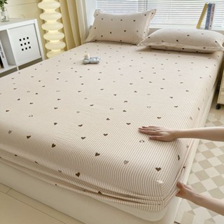 🌸臺灣髮貨🌸單人床包 韓國床包 法蘭絨床包 拉鍊床包 法蘭絨被套 水洗棉床笠印花單件泡泡紗全包防滑床罩席夢思床墊保護