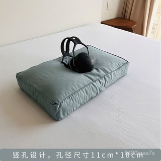 臺灣出貨-統編💟3M隔音耳機適配專用大孔帶孔單人護耳不壓耳蕎麥絲綿護頸枕頭枕芯 MFIX