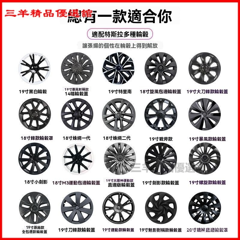 適用於特斯拉輪轂蓋modelY19寸全包邊防颳蹭包邊太陽神輪轂蓋罩 專用全包款旋風節能蓋 輪殼蓋 節能蓋 輪框蓋 輪框罩