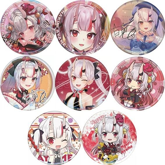 『hololive』百鬼綾目 百鬼綾目週邊 hololive虛擬偶像徽章吧唧 百鬼綾目 DSPK