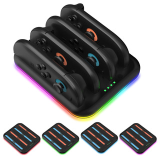 ✨臺灣出貨+免運 Switch2手把座充配件 四閤一 手把充電器配件 joycon手把充電座配件 switch2手把座充