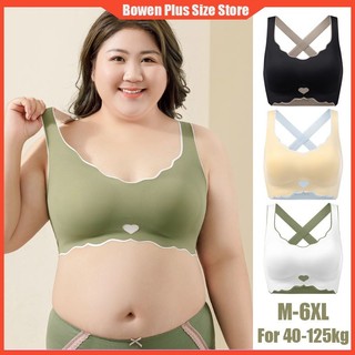 Bowen 【M-6XL For 40-125kg】Plus Size Women Bra Beauty Back Ex