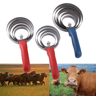 4/5/6-Circles Curry Comb Cleaning Brush Metal Horses Groomer