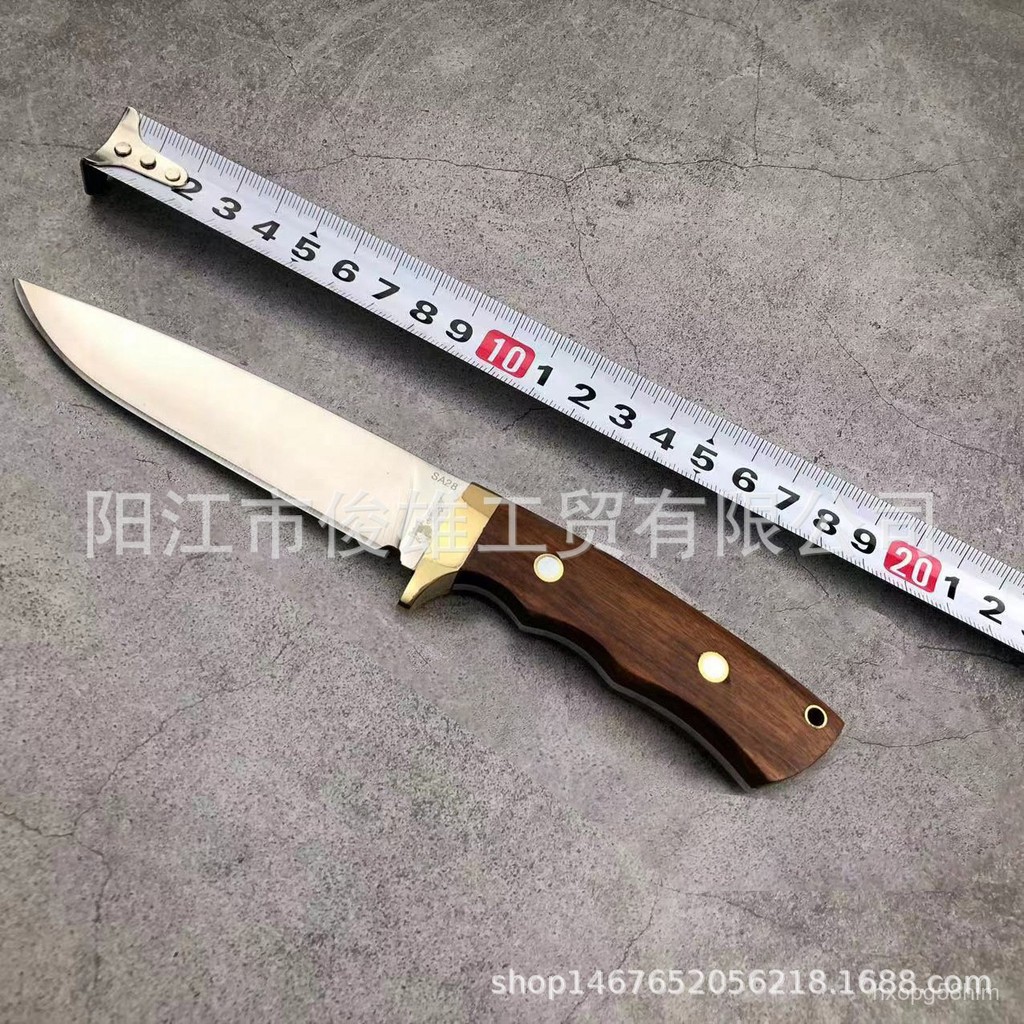 【2025臺灣爆款】Columbia Hunting Knife 戶外直刀求生戰術小刀不銹鋼鋒利切肉刀