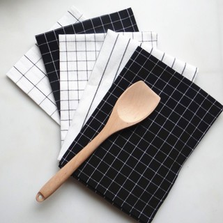 2pcs 100% Cotton Table Napkin Kitchen Towel Dish Towel Clean