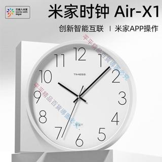 熱款♥💧 TIMESS米家無聲圓形時鐘家庭客廳現代極簡家居時尚掛鐘 檸檸12