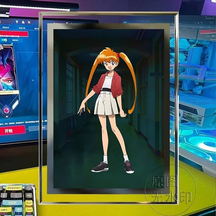 💗地獄先生ぬ～べ～💗地獄老師 地獄老師二次元周邊高清動漫水晶玻璃相框擺臺送閨蜜朋友衕學禮物 YTBI