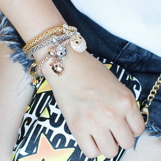 3pcs/set Cute Crystal Owl Bracelets & Bangles Bracelets