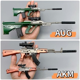 臺灣熱銷🎁Aug金屬槍模型槍玩具AKM喫雞AWM2416和平模擬精英98k模型闇區突圍