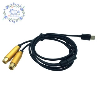 Dual Rca Female To Type-C Usb C Signal Av Audio Connector Le