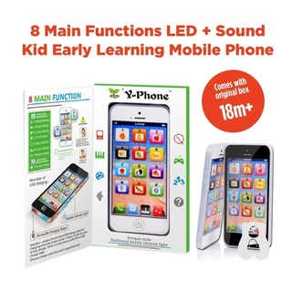 Baby Kids Mobile Phone LED Music Educational Toys YPhone Edu