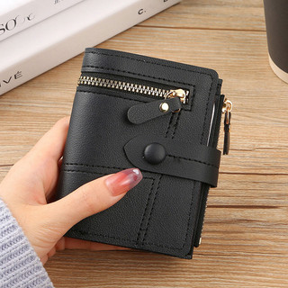 Ladies Wallet Large Capacity Buckle Coin Purse Foldable Mult