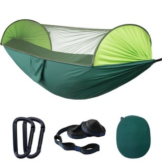 Large Camping Hammock with Mosquito Net 2 Person Pop-up Para
