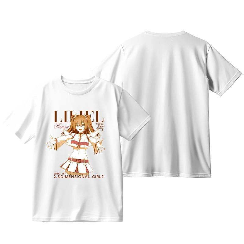 2.5次元的誘惑 橘美花莉 天乃莉莉紗 短袖T恤衣服純棉二次元痛衣