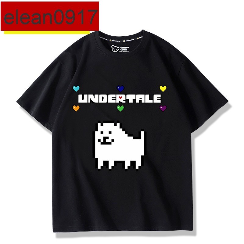Undertale骷髏傳說之下游戲聯名周邊同款短袖T恤男女夏季衣服上衣【非幫服飾】