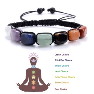 Natural Energy Healing Crystal Stone Bracelets / 7 Chakra We