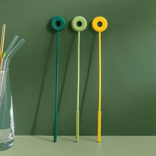 Round Silicone Straw Brush Bottle Nipple Slender Cleaning B