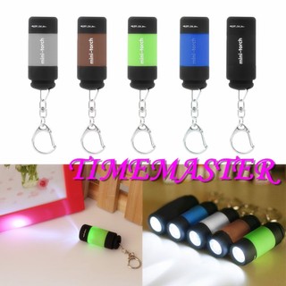USB LED Torch Lamp Pocket Rechargeable Light Flashlight