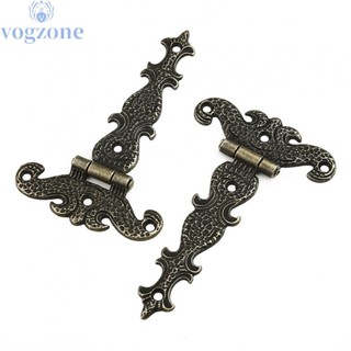 Hinges Screws Set Zinc Alloy Antique Ornament Retro Box Bron
