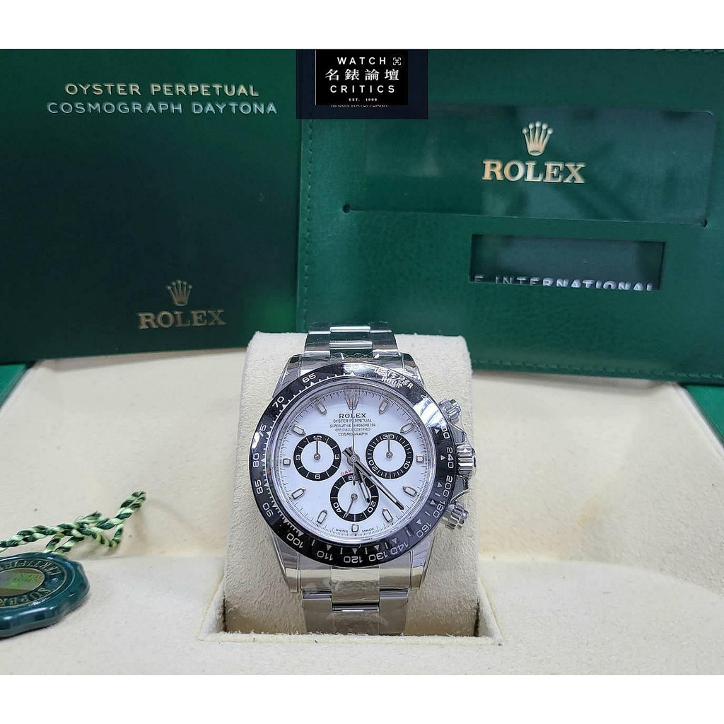 Rolex 勞力士 迪通拿 Daytona 116500LN 白面 白熊貓 40MM 白鋼迪 21.12 全新