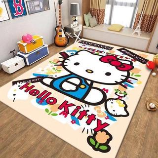 Kitty地毯✨ 卡通地墊 Hello Kitty卡通客廳房間地毯臥室滿鋪榻榻米床邊毯吊籃墊地墊 地墊 地毯 踏墊