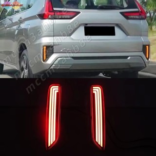MITSUBISHI 3功能 LED 保險槓燈後霧燈煞車燈動態轉向信號反射器適用三菱 Xpande Cross 2