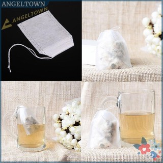 100pcs Empty Teabags String Heat Seal Filter Paper Herb Tea