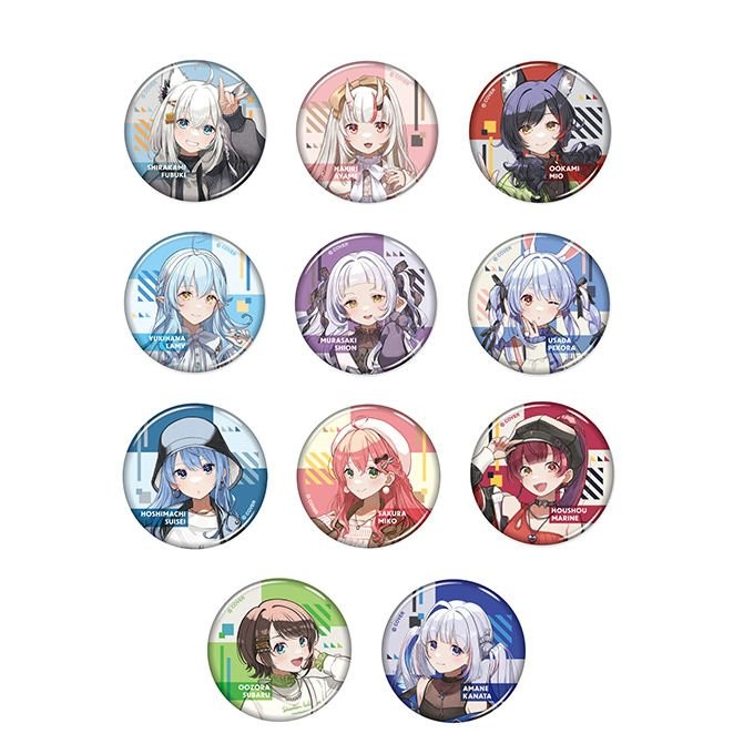 『hololive』百鬼綾目 百鬼綾目週邊 hololive週邊 白上吹雪 百鬼綾目 徽章吧唧 WF6W