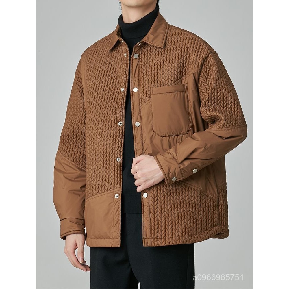 【ASDF】臺灣出貨 免運 薄款羽絨男 白鴨絨翻領輕薄羽絨服男2024年冬季新款潮牌正品短款冬裝夾克外套 AW3F