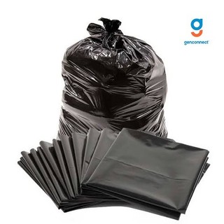 BLACK and Transparent Food Waste Large Dustbin Liners/Garbag