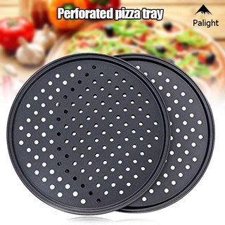 Pizza Pan Non-Stick Coating Carbon Steel Crisper Portable To