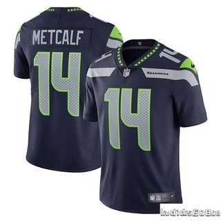 卡曼_橄欖球衣西雅圖海鷹Seattle Seahawks橄欖球服14#DK Metcalf球衣運動服