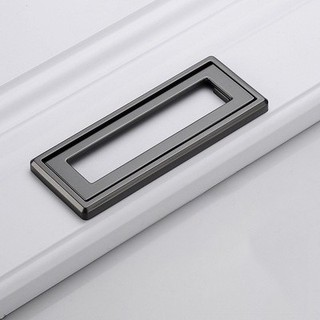 Flush Pull Handle Invisible Flip Drawer Handle Furniture Gri