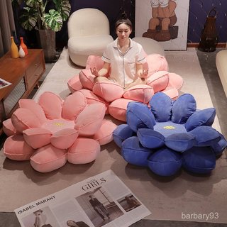 蓮花座墊 好運蓮蓮 拜佛 搞怪坐墊 大號蓮花坐墊毛絨玩具好運蓮蓮玩偶女生家居沙髮臥室榻榻米坐墊子 NJTK