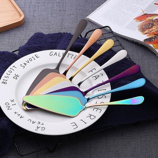 Stainless Steel Triangle Golden Toothed Cake Spatula Pizza S